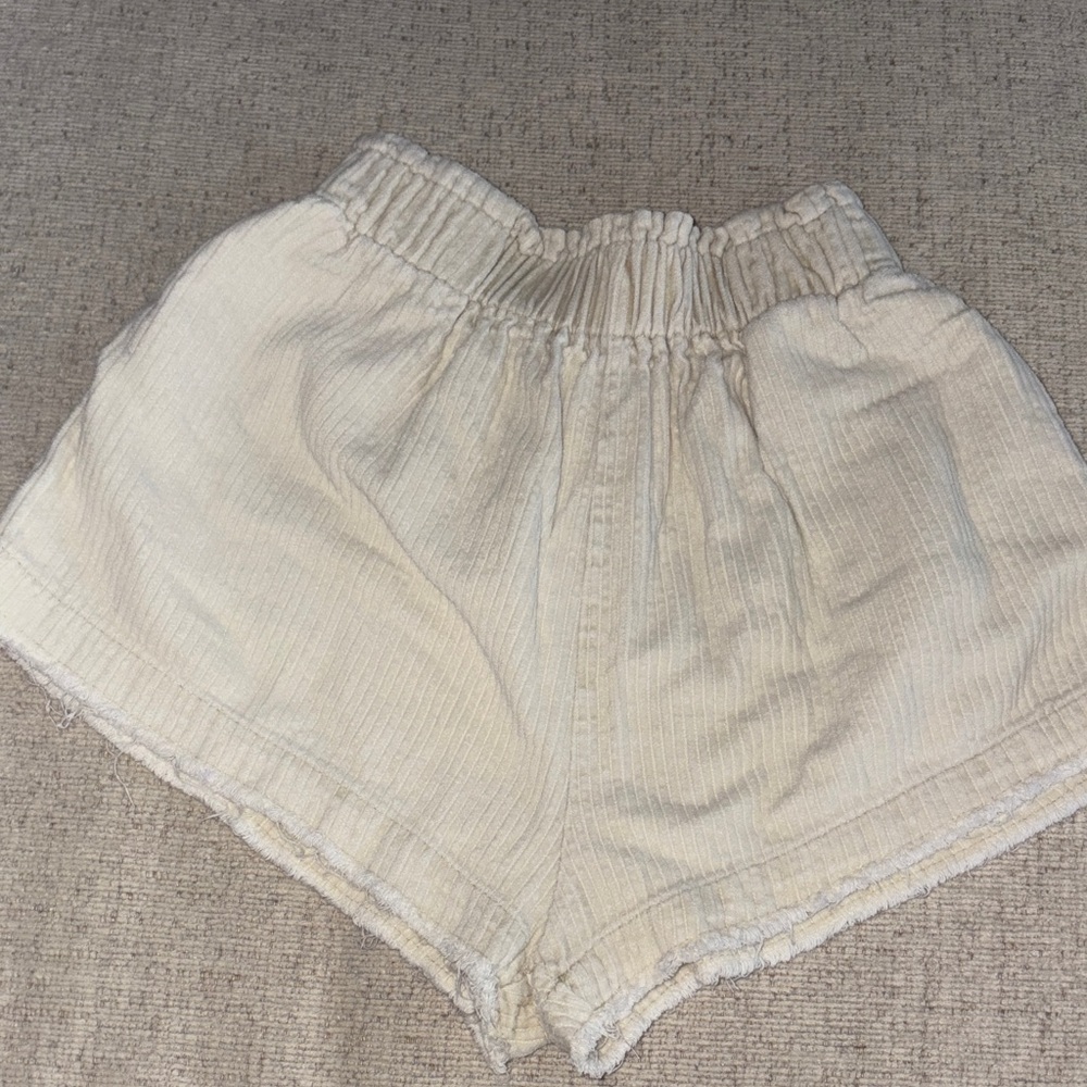 cream women’s shorts